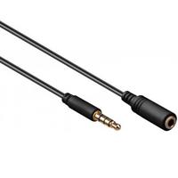 Goobay Kopfhörer- und Audio Verlängerungskabel AUX > 3,5mm 4 Pin slim