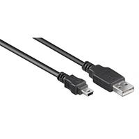 Noname USB 2.0 kabel USB A - USB mini B 5 pins 0,15m