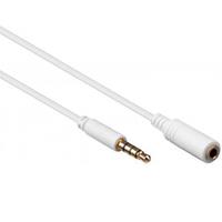 Goobay Audio 4-polige Jack 3,5mm verlengkabel 5m wit