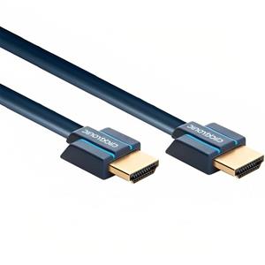 Clicktronic HDMI kabel slimline - 1.5 meter - Blauw - 