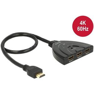 DeLOCK HDMI UHD Switch 3 x HDMI in > 1 x HDMI out 4K