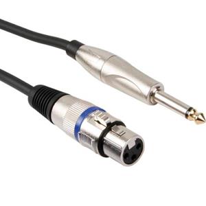 Professionelles xlr-kabel, xlr-buchse auf 6.3mm-MONO-KLINKENSTECKER (6m)