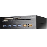 Akasa AK-HC-07BK Einbau-Speicherkartenleser 13.34cm (5.25 ) USB 2.0 (Mainboard), USB 3.2 Gen 1 (Ma