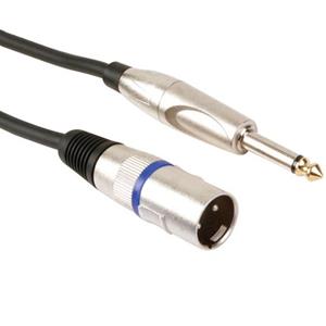 hqpower Professionelles xlr-kabel, xlr-stecker auf 6.35mm-MONO-KLINKENSTECKER (3m)