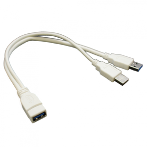 Delock Y-kabel 2 x USB 2.0 Type-A male > 1 x USB 2.0 Type