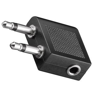 Mini-jack male (2x) naar mini-jack female stereo adapter