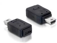 Delock Micro USB A/B - Mini USB Verloopstekker - 