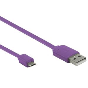 Valueline USB 2.0 adapterkabel A Male - Micro B Male 1,00 m paars