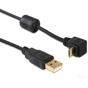 Delock USB-A m. > USB micro-B m. gewinkelt 90° 1m