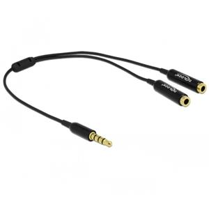 DeLOCK Kabel Stereo-audio-Buchse männlich 3.5 mm 4 polig > 2 Stereo K