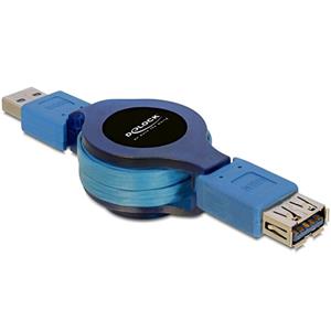 Delock USB naar USB uittrekbare verlengkabel - USB3.0 - 1 meter