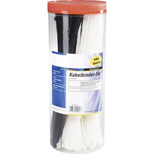trucomponents 28530c209 Kabelbinder-Sortiment 200mm 2.50mm Schwarz, Natur 1000St.