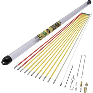 c.ktools C.K Tools MightyRod PRO Kabeleinziehstangen Super Satz, 12 m