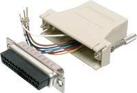 DIGITUS RS 232 Adapter, 25 Pol SUB-D Stecker - RJ45 Kupplung