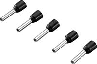 rittal Aderendhülse 1 x 1.50mm² x 8mm Teilisoliert Schwarz 500St.