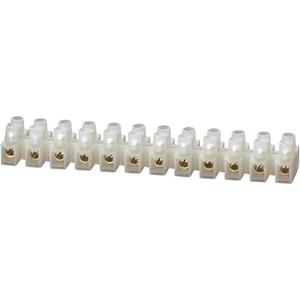 TRU Components 610828 Kroonsteen Flexibel: 2.5-6 mm ² Massief: 2.5-6 mm ² Aantal polen: 12 1 stuks Wit