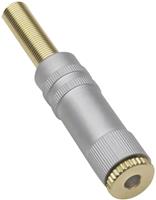 trucomponents Klinken-Steckverbinder 3.5mm Kupplung, gerade Polzahl: 3 Stereo Gold 1St.
