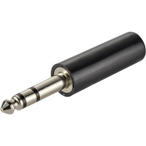Jackplug 6.35 mm Stekker, recht TRU Components Stereo Aantal polen: 3