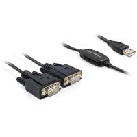 Usb Kabel usb - 2x D-Sub9 St/St (61886) - Delock