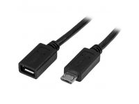 StarTech.com Micro USB Verlängerungskabel - Stecker/Buchse - 0,5m