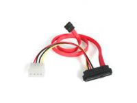 StarTech.com SAS 29 Pin zu SATA Kabel mit LP4 Strom