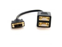 StarTech.com 30cm DVI auf 2x VGA Splitter Kabel - DVI-I Dual VGA Y-Kabel - Stecker/Buchse