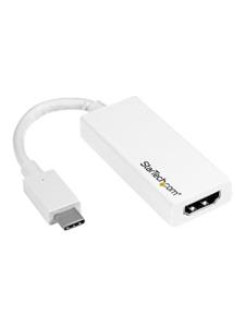 StarTech.com USB C to HDMI Adapter - USB Type-C to HDMI Converter - 4K 60Hz - external video adapter - white