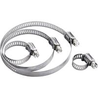 TRU COMPONENTS Wormaandrijfklem TC-10330728 Bundel-Ø (bereik) 13 tot 19 mm Zeskantschroef met sleuf Zilver 1 stuk(s)