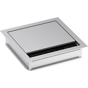 Bachmann 930.310 Kabeldurchführung quadratisch Klemm-Ø (max.) 5mm Aluminium Silber (matt, eloxiert