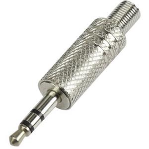 trucomponents TRU COMPONENTS 595197 Jackplug 3.5 mm Stekker, recht Aantal polen: 3 Stereo Zilver 1 stuk(s)