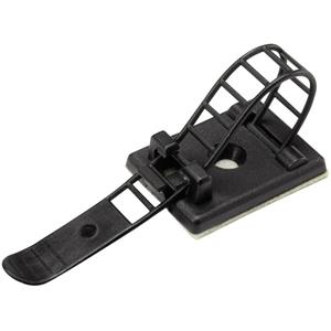 trucomponents TRU COMPONENTS WCT-64 Bevestigingssokkel Zelfklevend, Schroefbaar 1206770 Bundel-Ø (bereik) 16 mm (max) Met bevestigingsbinder Zwart 25 stuk(s)