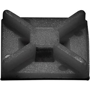 Bevestigingssokkel Zwart TRU Components 541189 50 stuks