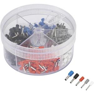 Trucomponents TRU COMPONENTS 737074 Adereindhuls assortiment 0.5 mm ² 2.5 mm ² Wit, Grijs, Rood, Zwart, Blauw 400 stuks