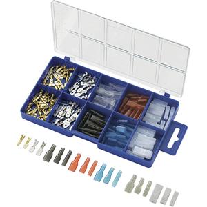 Trucomponents TRU COMPONENTS 739660 Kabelschoen-assortiment 0.5 mm ² 2.5 mm ² Transparant, Zwart, Rood, Blauw 160 stuks
