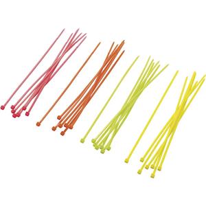 Trucomponents TRU COMPONENTS 1570922 ST150M Assortiment kabelbinders 150 mm Neon-groen, Neon-oranje, Neon-geel, Neon-pink 80 stuks