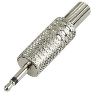 Jackplug 2.5 mm Stekker, recht TRU Components Mono Aantal polen: 2