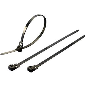 Trucomponents TRU COMPONENTS 1592875 TC-HVR150SBK203 Kabelbinder 150 mm Zwart Hersluitbaar 100 stuks