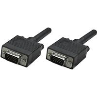 Manhattan VGA Anschlusskabel [1x VGA-Stecker - 1x VGA-Stecker] 30.00m Schwarz