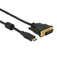 Delock Mini HDMI naar DVI-D Dual Link kabel / zwart - 2 meter