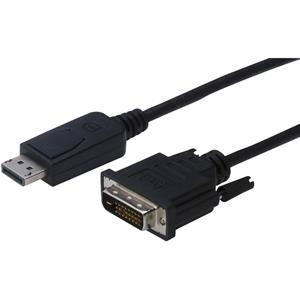 digitus DisplayPort / DVI Anschlusskabel [1x DisplayPort Stecker - 1x DVI-Stecker 24+1pol.] 3.00m Sc