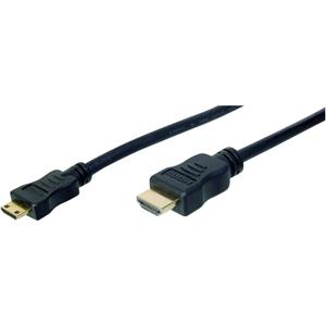 Kabel HDMI Digitus AK-330106-020-S [1x HDMI-stekker - 1x HDMI-stekker C mini] 2 m Zwart