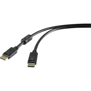 renkforce DisplayPort Anschlusskabel [1x DisplayPort Stecker - 1x DisplayPort Stecker] 7.50m Schwarz