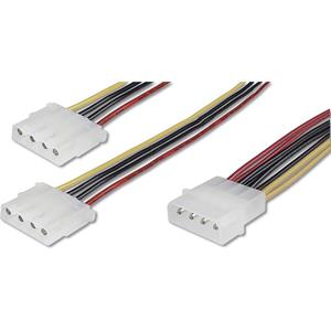 digitus Computer, Laufwerk, Strom Y-Kabel [1x IDE-Strom-Stecker 4pol. - 2x IDE-Strom-Buchse 4pol.] 2