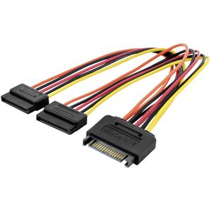 DIGITUS Internes Y-Stromkabel, SATA 15-pin, 0,3 m