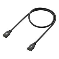 speakaprofessional HDMI Verlängerungskabel [1x HDMI-Buchse - 1x HDMI-Buchse] 1.00m Schwarz