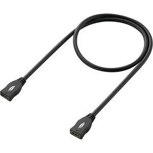 Speakaprofessional Verlengkabel HDMI SpeaKa Professional 448403 [1x HDMI-bus - 1x HDMI-bus] 1 m Zwart