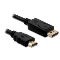 DisplayPort v1.2 naar HDMI kabel zwart 5 meter