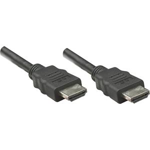 manhattan HDMI Anschlusskabel [1x HDMI-Stecker - 1x HDMI-Stecker] 1.00m Schwarz