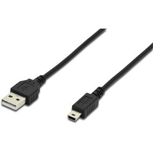 DIGITUS USB 2.0 Anschlusskabel, USB-A - Mini USB-B, 1,8 m