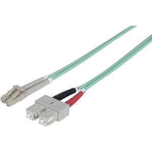 intellinet Glasfaser LWL Anschlusskabel [1x LC-Stecker - 1x SC-Stecker] 50/125 µ Multimode OM3 5.00